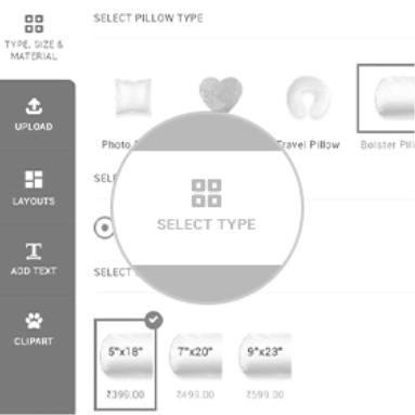 Select the Size
