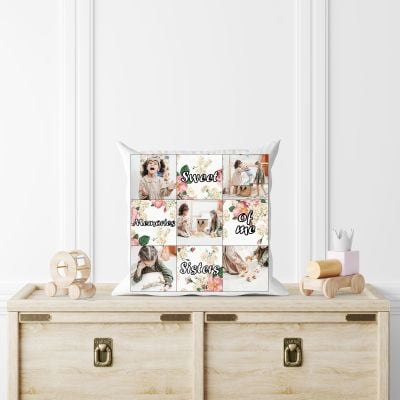 Sweet Memories Personalized Cushion for Sister