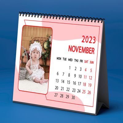 Personalized Calendar in Red