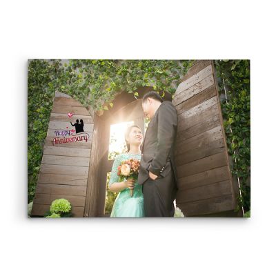 Personalized Anniversary Photo Canvas