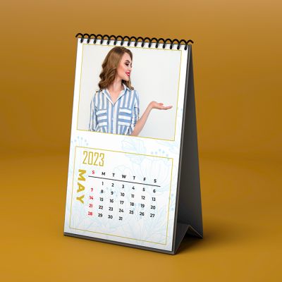 Personalized New Year Calendar in Yellow