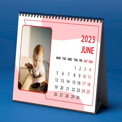 Personalized Calendar in Red