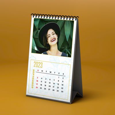 Personalized New Year Calendar in Yellow