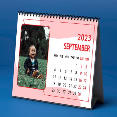 Personalized Calendar in Red