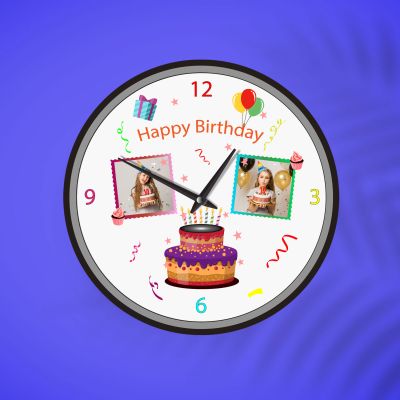 Personalized Birthday Photo Clock