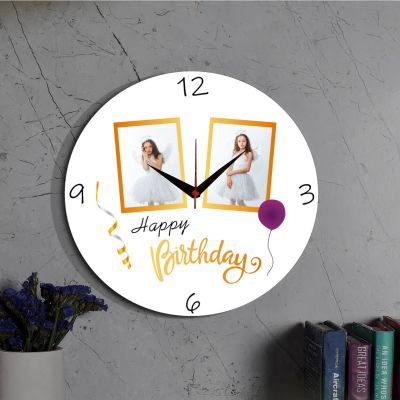 Happy Birthday Personalized Wooden Wall Clock