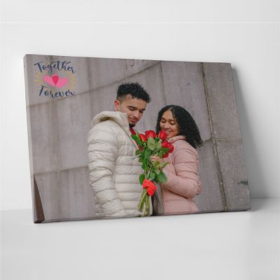 Personalized Anniversary Photo Canvas