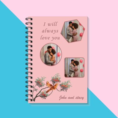 Love You Personalized Spiral Notebook