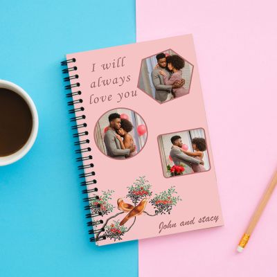 Love You Personalized Spiral Notebook