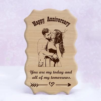 Personalized Anniversary Wooden Frame