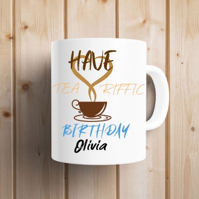 Personalized Birthday Mug for Tea Lovers