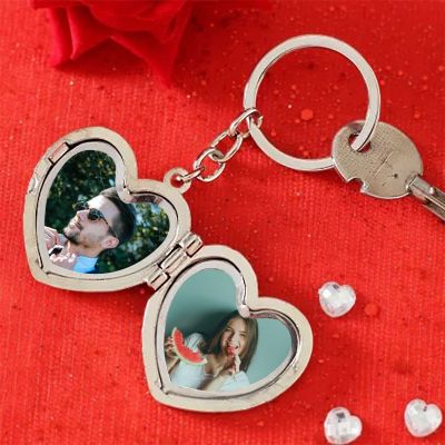 Romantic Personalized Photo Keychain
