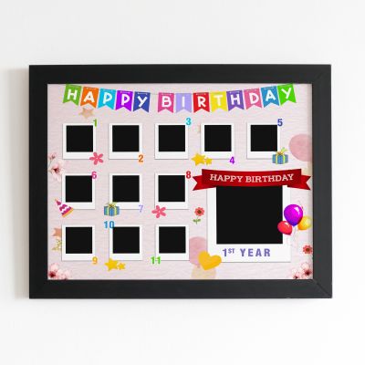 Personalized Baby Milestone Photo Frame