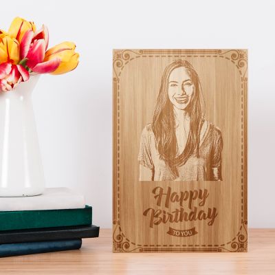 Personalized Birthday Wooden Photo Frame