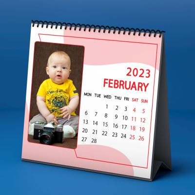 Personalized Calendar in Red