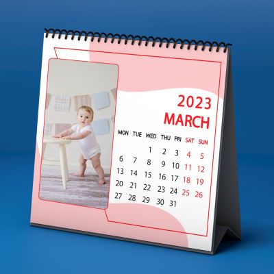 Personalized Calendar in Red