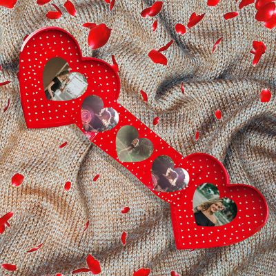 Personalized Heart Shaped Photo PopUp Box