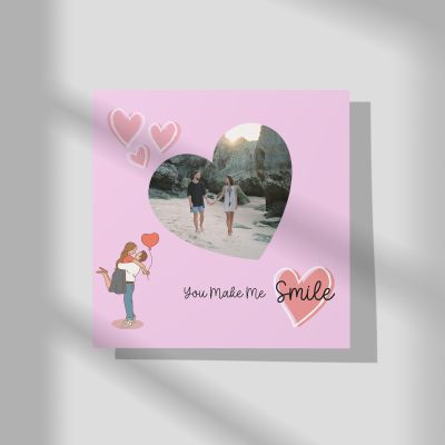 Personalized Make Me Smile Romantic Photo Frame