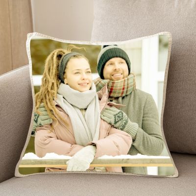 Personalized Satin LED Cushion with Both Side Image and Filler