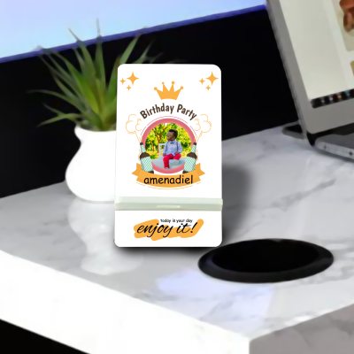 Happy Birthday Personalized Mobile Stand