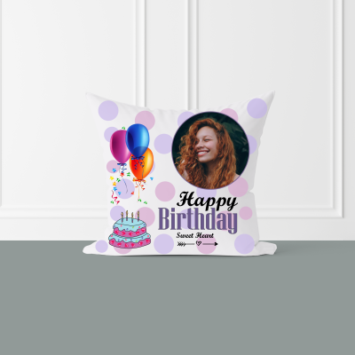 Birthday Themed Personalized Cushion