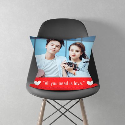 Romantic Personalized Cushion with Quote
