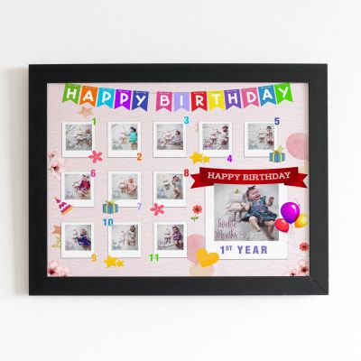 Personalized Baby Milestone Photo Frame