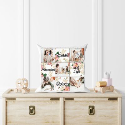 Sweet Memories Personalized Cushion for Sister