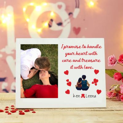 Personalized Wooden Photo Frame with Message