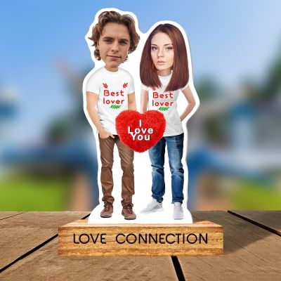 Love Connection Personalized Caricature Stand