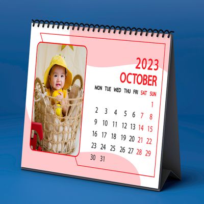 Personalized Calendar in Red