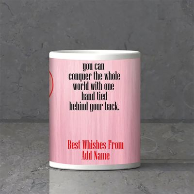 Conquer The World Personalized Birthday Mug