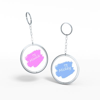 Him & Her Personalized Couple Key Chains