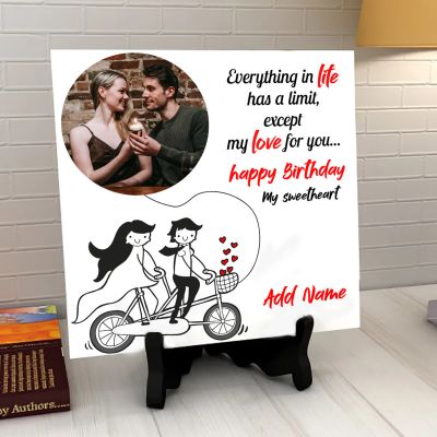 Limitless Love Personalized Birthday Tile