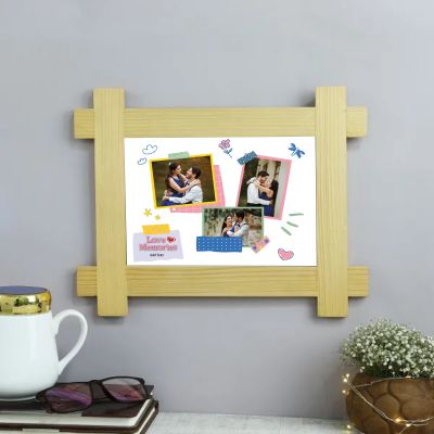 Love Memories Personalized Wooden Photo Frame