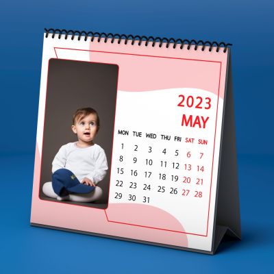 Personalized Calendar in Red