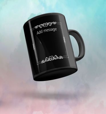 Personalized Monogram Black Mug