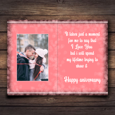 Happy Anniversary Personalized Greeting Card
