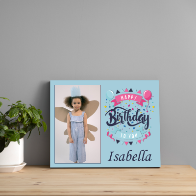 Birthday Themed Personalized Photo Frame