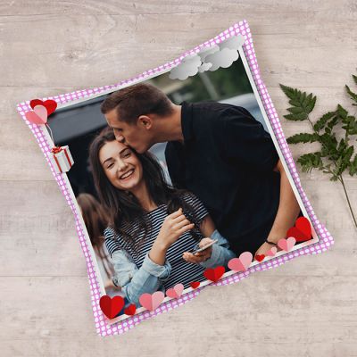 Romantic Personalized Photo Cushion