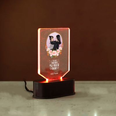 The Best Mom Personalized LED Lamp