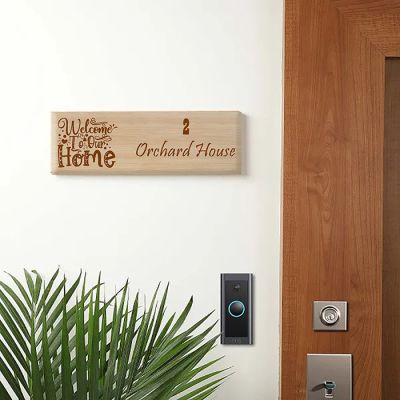 Welcome Home Personalized Name Plate