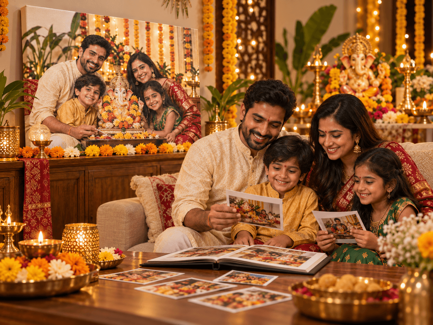 How to Turn Your Ganpati Celebration Photos into Timeless Canvas Prints