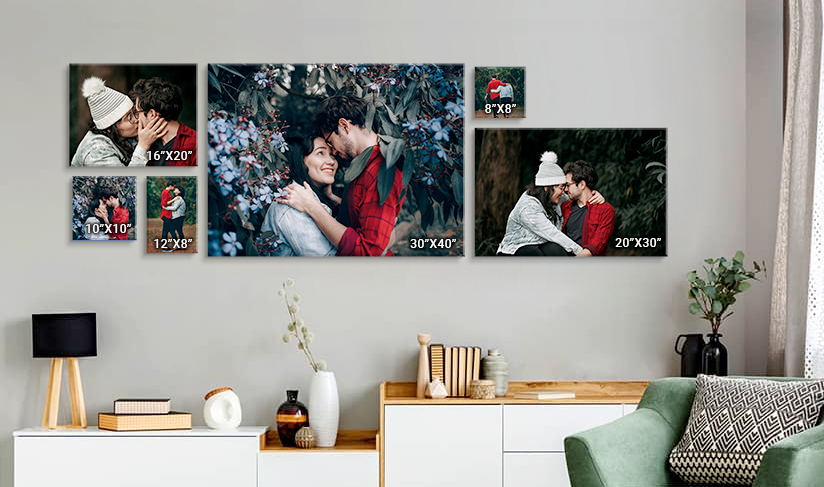 Personalised Panoramic Photo Canvas Print your image Ready to hange 