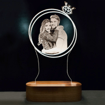 Personalised 3D Photo Lamp for New Year Sale India