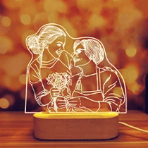 Custom Photo 3D Lamp for New Year Sale India