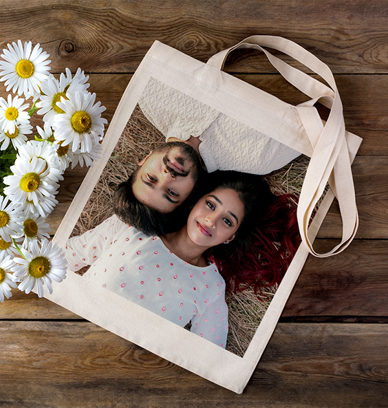 Custom Tote Bags- Print Your Photo, Text, or Logo Elegantly
