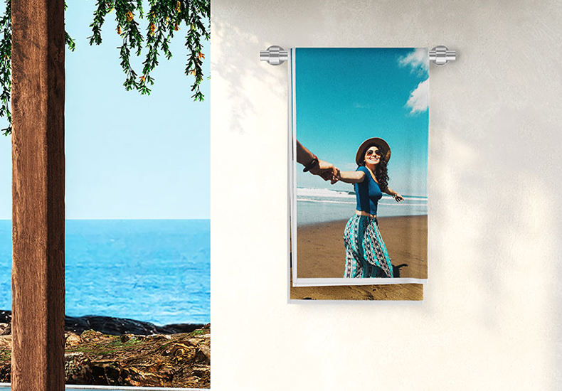 Personalised Beach Towels with Photos CanvasChamp