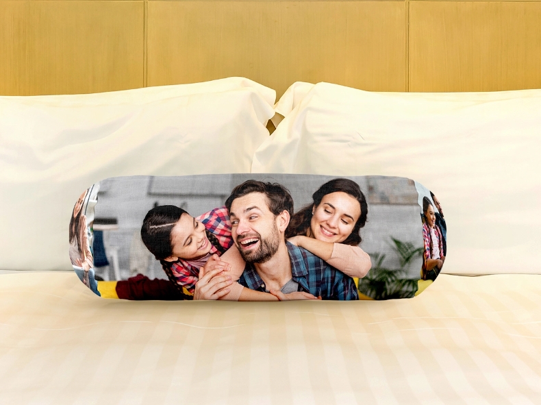 Custom Bolster Pillow with Photos in 24hrs CanvasChamp