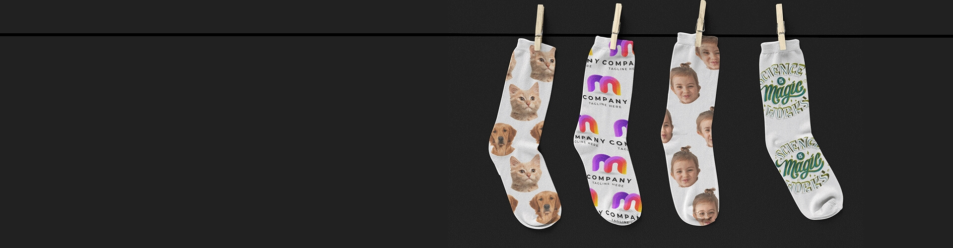 Custom Printed Photo Socks Online